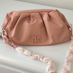 Badgley Mischka Pink Clutch with Ruched Details